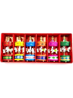 Marsilyan Mini Ahşap 6 Lı Atli Karinca Renkli