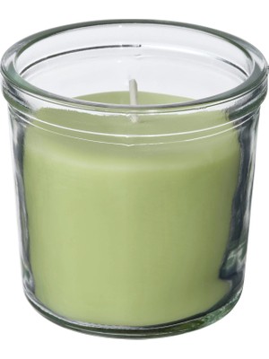 Ikea Lövskogslund Bardakta Kokulu Mum Yeşil 20 Saat Elma