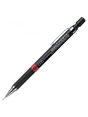 Zebra Dm5 300 Drafıx Mekanik Kurşun Kalem 0,5 Mm Siyah Renk Ergonomik Tasarım