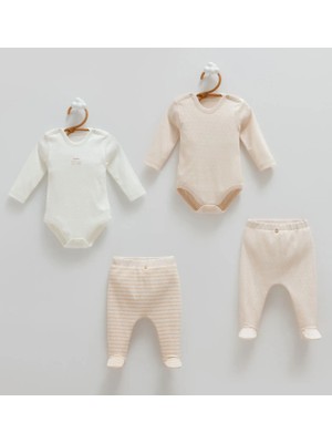 Caramell All Tıme Boy Body Pantolon 4lü Set - Bej - 50-56 cm Bej