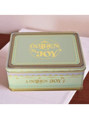 Sarkap Home Golden Joy Dekoratif Metal Saklama Kutusu