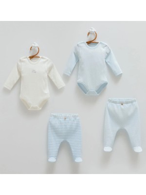 Caramell All Tıme Boy Body Pantolon 4lü Set - Mavi - 50-56 cm Mavi