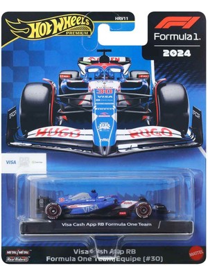 Hot Wheels Premium Formula 1 Yarış Arabası Tekli Paket HRV11 - JBM24 Visa Cash App Rb Formula One Team (#30)