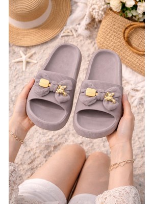 Slipcat Kadın Kaydırmaz Taban Terlik Balkon Banyo Havuz Sahil Plaj Havuz Günlük Terlik