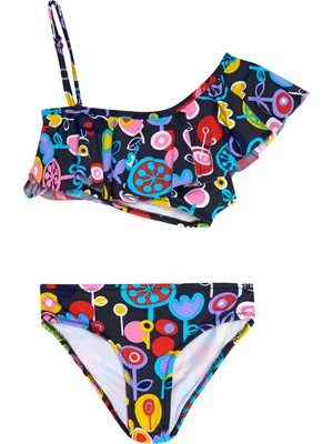 Aquella Kids Tek Omuz Bikini Takım