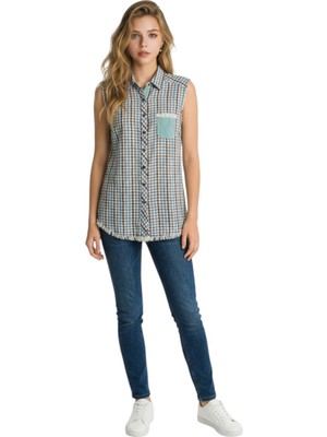 Brandland Kadın Sıfır Kol Gömlek