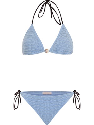 Aquella Triko Bebe Mavisi Üçgen Bikini