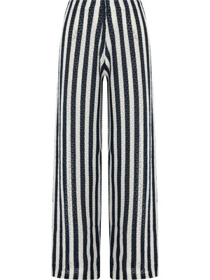 Aquella Çizgili Triko Pantolon