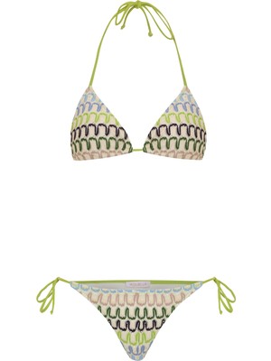 Aquella Sırtı Büzgülü Triko Bikini Takım