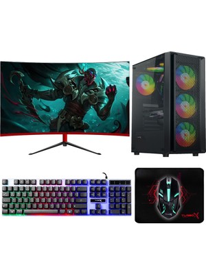 Turbox TX9043 I5 7400 16GB Ram 512GB SSD 8gb RX580 23.8 Inç Fhd Curved Oyuncu Oem Paket