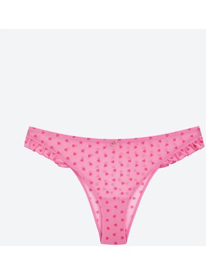 Lc Waikiki Yeni Sezon Kalp Desenli Dantelli Fantezi Brazilian Külot