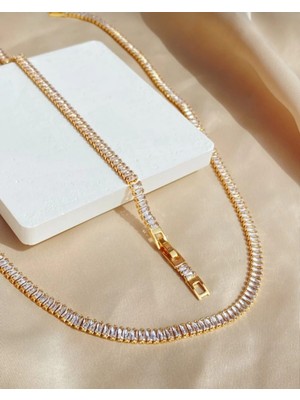 Pure Age Vıp Shining Star Su Yolu Vip Baget Kesim Kaplama Çelik (Kolye & Bileklik) 2'li Set