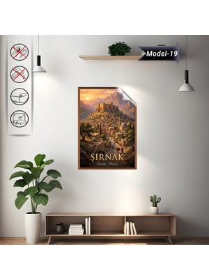 Akıllı Kağıt Türkiye Iller Tablo - Poster Şırnak (Model-19)
