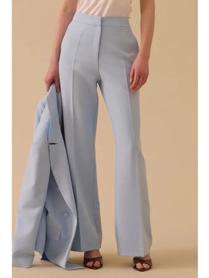 Seçil Kadın Ispanyol Paça Klasik Pantolon - Mavi