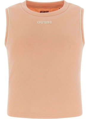 Guess Kadın Clara Aktif T-Shirt - Pudra Pembe