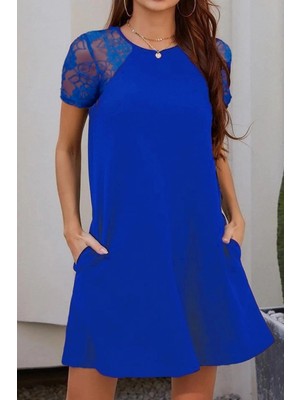 MiraLive Miray- Kol Dantel Viskon Elbise