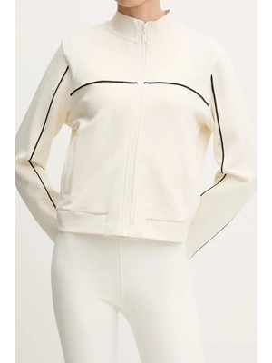 Guess Kadın Clara Aktif Fermuarlı Sweatshirt - Beyaz