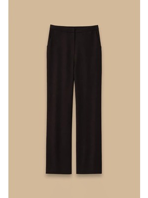Seçil Kadın Yüksek Bel Tam Boy Pantolon - Siyah
