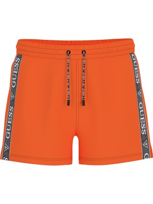 Guess Erkek Poly Deniz Şortu - Turuncu