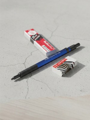 Scrikss Graph-X Versatil Uçlu Kalem Uç+Silgi 3 lü Okul Seti Kristal Kutu 0.5 Mavi