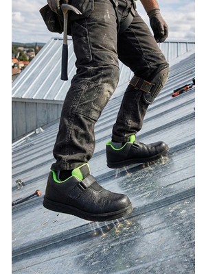 Topmax Kompozit Burunlu, Mıknatıslı Kaymaz Iş Ayakkabısı - Yeşil-Siyah