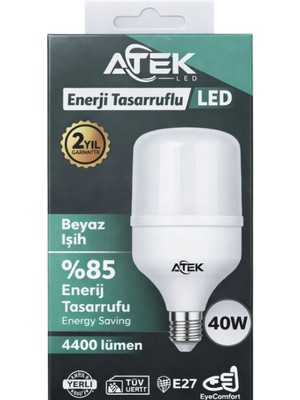 Atek 40W Torç LED Ampul (E27)