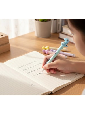 07 Uçlu Ledli Dinazor Tasarımlı Kalem