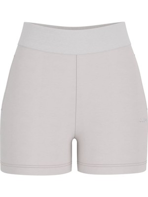 Guess Kadın Nat Aktif Scuba Regular Fit Şort - Beyaz