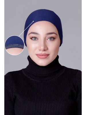 Nanak Lacivert Likralı Kaymayan Bone