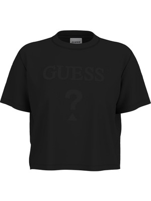 Guess Kadın Habi Aktif T-Shirt - Siyah