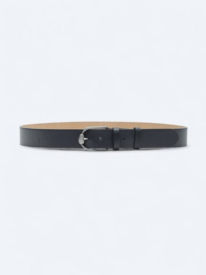 Kip Lacivert %100 Deri Kemer