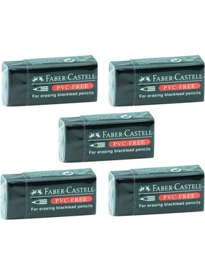 Faber-Castell Siyah Silgi 5'li PVC Free No:30 Küçük Boy Sarf Malzemeleri