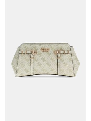 Guess Kadın Leona Logo Çapraz Askılı Omuz Çantası - Yeşil