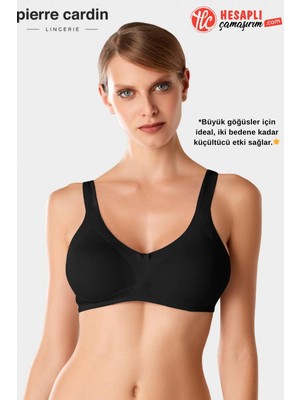Pierre Cardin Premium Kadın Toparlayıcı Büyük Göğüsler İçin İdeal İki Beden Kadar Küçültücü Kutulu Sütyen