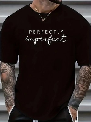 MiraLive Miray- Erkekler Için Perfectly Günlük Tişört  - Siyah