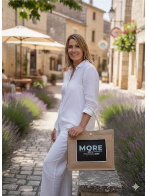 tp Buğz Sertifikalı Organik Jüt Keten Plaj Alışveriş Taşıma Çantası