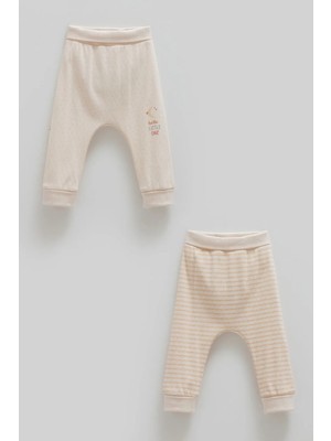 Caramell All Tıme Boy Ikili Bebek Pantolon - Bej - 74-80 cm Bej