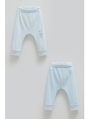 Caramell All Tıme Boy Ikili Bebek Pantolon - Mavi - 74-80 cm Mavi