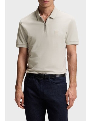 Boss Pamuklu Slim Fit Yarım Fermuarlı Polo Erkek Polo 50537507 070