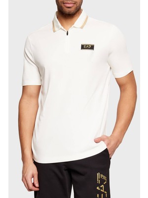 Ea7 Slim Fit Logolu Fermuarlı Polo Erkek Polo 7M001333 AF13739 U0004