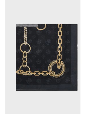 Guess Emelie Logolu 120 x 120 cm Desenli Modal Eşarp AW5482MOD03 Bayan Eşarp AW5482 MOD03 Blo