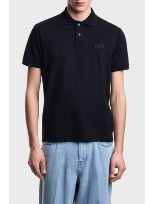 Emporio Armani Pamuklu Regular Fit Logolu Düğmeli Polo Erkek Polo EM004579 AF13742 UB118