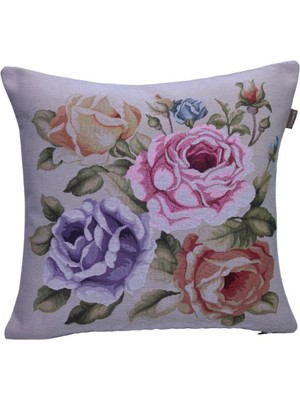 Believe Belıeve Caroline Jakarlı Dokuma Goblen  Dekoratif Kırlent Kılıfı 45*45