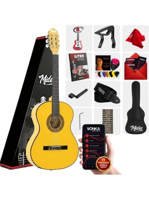 Midex CG-36YLW Kaliteli 36 Inç 3/4 Junior Çocuk Gitarı 8-12 Yaş Arası