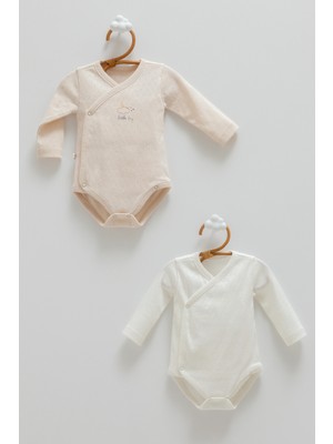 Caramell All Tıme Boy Erkek Bebek Ikili Body - Bej - 56-62 cm Bej