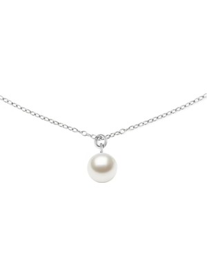 Daniel Wellington Pearl Necklace Silver