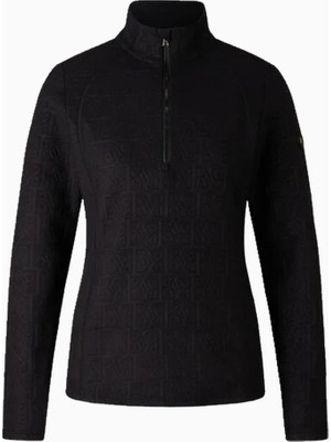 Bogner Sport Medita Black B Logo Desenli Fleece First Layer Kayak Kadın Içlik Üst
