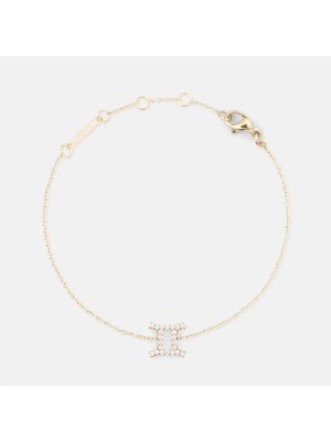 Daniel Wellington Crystal Zodiac Chain Bracelet Gold