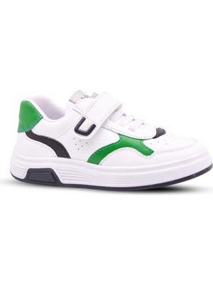 Kids A More Leonis Erkek Çocuk Hakiki Deri Beyaz Renk Günlük Ayakkabı