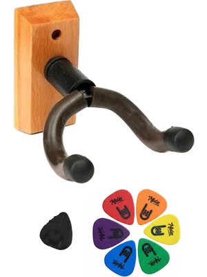 Lastvoice GDS-555S-PAK Ahşap Gitar Duvar Standı Askısı Aksesuar Seti